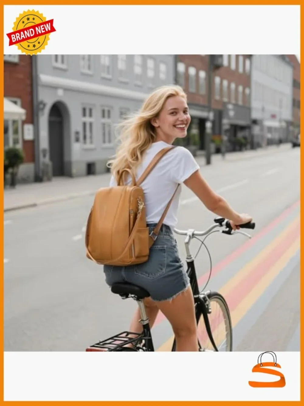 Genuine Leather Anti-Theft Convertible Backpack Purse Large Capacity
